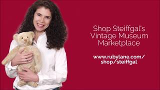 Learn About RARE Steiff Teddy Bears with Steiff Gal and Ruby Lane Dolls [upl. by Launce]