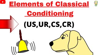 4 Elements of Classical ConditioningExamplesClassical Conditioning theory of learningIvan Pavlov [upl. by Yseulte]