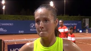 Daria Kasatkina Interview after defeating Tatiana Prozorova in straight sets [upl. by Odelet177]