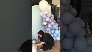 Create a stunning winter wonderland frozen balloon garland in minutes [upl. by Vevina]