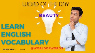 BEAUTY  Meaning and Usage  Word of the Day  Build your Vocabulary [upl. by Malsi]