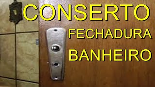 COMO ARRUMAR FECHADURA DE PORTA DO BANHEIRO COMO CONSERTAR COMO FAZER CONSERTO FECHADURA DE PORTA [upl. by Atinod]