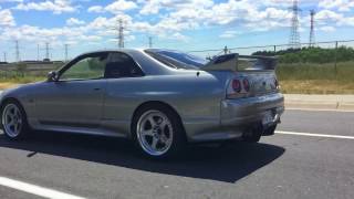 R33 GTR Tunnel Flyby Nismo 400R Titanium Exhaust  Mines Front Pipe [upl. by Celesta]