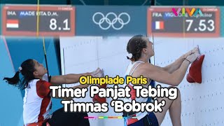 Timer Panjat Tebing Olimpiade Paris Rusak Saat Atlet Indonesia Berlaga Auto Kalah Jauh [upl. by Ivzt874]