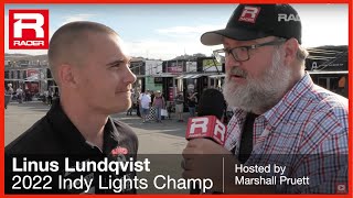 RACER Indy Lights Champion Linus Lundqvist [upl. by Rezal]