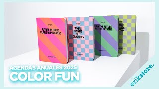 AGENDAS ANUALES 2025 COLOR FUN  ErikStore [upl. by Minnaminnie]