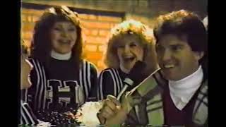 1984 Hibbing Hockey Cheerleader interviews Hibbing vs Eveleth 1st intermission [upl. by Jerrine]