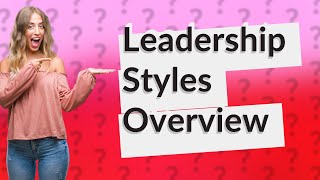 What are the 8 types of leadership [upl. by Nerro174]