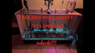 BAR AND WINE CABINET GETS SOME UPGRADES [upl. by Cliff]