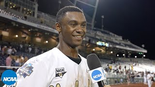 Enrique Bradfield Jr Vanderbilt pull off second CWS walkoff win [upl. by Nevada448]