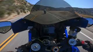 MT10 vs GSXR 1000r Angeles Crest [upl. by Nedra]