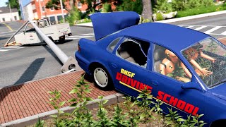 Student Driver Accidents 2  BeamNGdrive [upl. by Zosima]