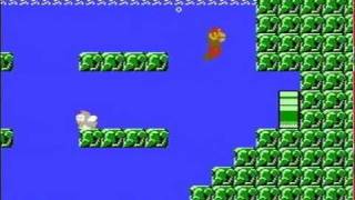 Super Mario Bros Negative World  Secret Underwater Level 1 NES [upl. by Notirb773]