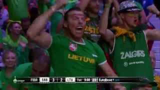 lithuaniaserbia Eurobasket 2015 HD [upl. by Jedthus]