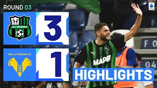 SassuoloVerona 31  Berardi back with a bang Goals amp Highlights  Serie A 202324 [upl. by Assyn]