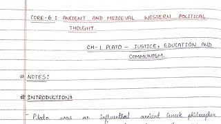 PLATO  JUSTICE EDUCATION AND COMMUNISM  BA POLITICAL SCIENCE  SEM 03 CORE 6 upsc vbu [upl. by Ainud489]