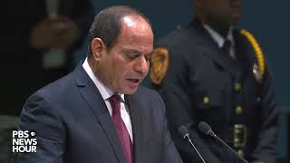 WATCH Egypt President Abdel Fattah elSisis full speech to the UN General Assembly [upl. by Yart]