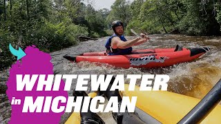 Whitewater Course in Petoskey Michigan  Bear River Valley Rec Area [upl. by Olegnaid690]