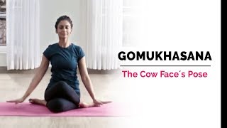 Gomukhasana  Cow Face Yoga Pose  Steps  Benefits  Yogic Fitness [upl. by Atinoj]