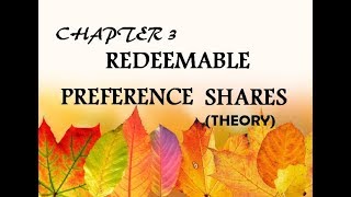 Redeemable Preference Shares Theory [upl. by Ardnal]