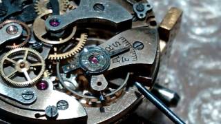 Replacing the balance wheel on a Landeron 48 movement [upl. by Fitting]