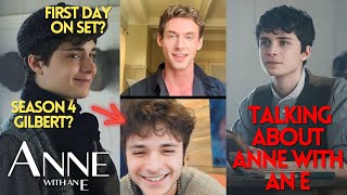 LUCAS JADE ZUMANN TALKS ABOUT ANNE WITH AN E SEASON 4 GILBERT FIRST DAY ON SET [upl. by Kilan]