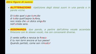 Poesia allitterazione assonanza consonanza onomatopea [upl. by Tenn513]