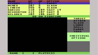 Phantasie 2 Defeating Pluto Commodore 64 [upl. by Thin]