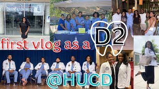 Dental School Orientation vlog at Howard as a D2 [upl. by Einalem]