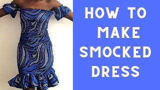 How To Make Smocked Dress Easy Diy [upl. by Stanleigh]