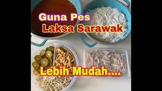 laksa sarawak simple dan lebih mudah menggunakan pes laksasarawak peslaksasarawakhajimanan [upl. by Godwin973]