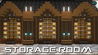 Building A STORAGE ROOM In Minecraft  TUTORIAL [upl. by Favin]