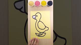 Sand painting Duck art sandart shorts [upl. by Leugimesoj197]