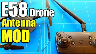 Eachine E58 Drone Antenna Mod  Step by Step  Range Upgrade Works For Any Rc Quadcopter [upl. by Cheria780]