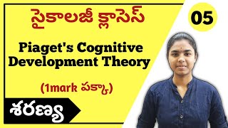 Jean Piagets Cognitive Development Theory explained in Telugu  Psychology classes [upl. by Davita584]