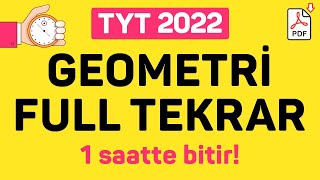 TYT GEOMETRİ FULL TEKRAR  2022  PDF  ŞENOL HOCA [upl. by Adnala918]