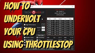 How to use Throttlestop to undervolt your laptop cpu Full Guide [upl. by Kcerb]