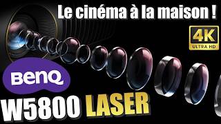 DEBALLAGE  TEST BenQ W5800 Le meilleur projecteur 4K UHD LASER BENQ  🤩 [upl. by Kulda]