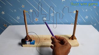 How To Make Buzz Wire Game  Homemade Buzz Wire Game [upl. by Eam603]