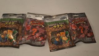 I Unbox MINECRAFT and STREET FIGHTER NANO METALFIGS [upl. by Nihi]