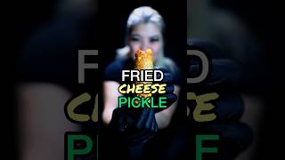 Fried cheese pickle melted Music by jorimezudamusic [upl. by Victorine]