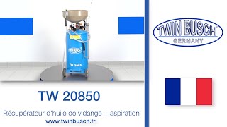 TW 20850 Récupérateur dhuile de vidange  aspiration de TWIN BUSCH® [upl. by Auqenat856]