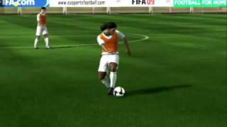 FIFA 09 PC Tricks amp Skills with gamepad [upl. by Ellerrad442]