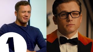 “Tarontulas” Kingsman’s Taron Egerton on naming his threeperson fanbase [upl. by Bertine938]