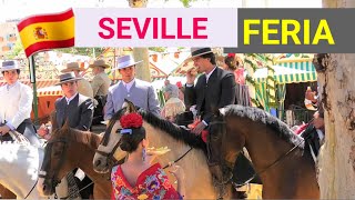 Feria de Abril de Sevilla 🇪🇸 Feria Horse Riding [upl. by Atekan]