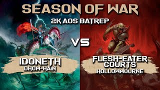 Flesh Eaters vs Deepkin  Warhammer Age of Sigmar Battle Report [upl. by Esyli]