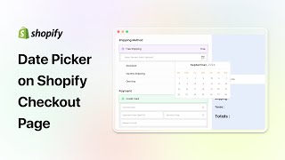 Add Delivery Date Picker to Shopify Checkout Page  Shopify checkout UI Extension [upl. by Adeys506]