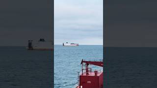 A Carship and a Container ship crossing ahead shorts [upl. by Dewees]