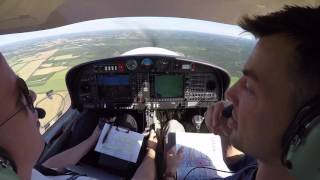 VFR from Esbjerg EKEB to Billund EKBI in the Diamond DA40 [upl. by Garris]