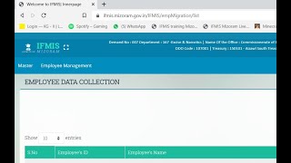 IFMIS Employee Data Collection Biodata entry dan [upl. by Eikcuhc]